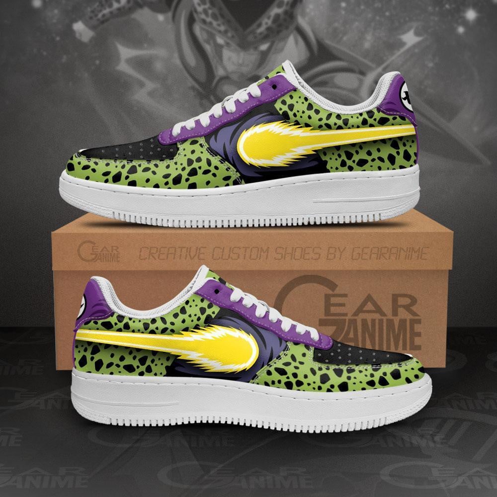 Baskets Anime Perfect Cell en Cuir Chaussures Basses Unisexes Anime Manga