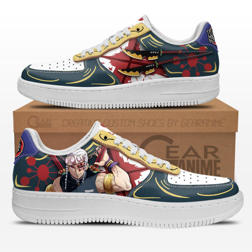 Baskets Anime Uzui Tengen en Cuir Chaussures Basses Unisexes Anime Manga