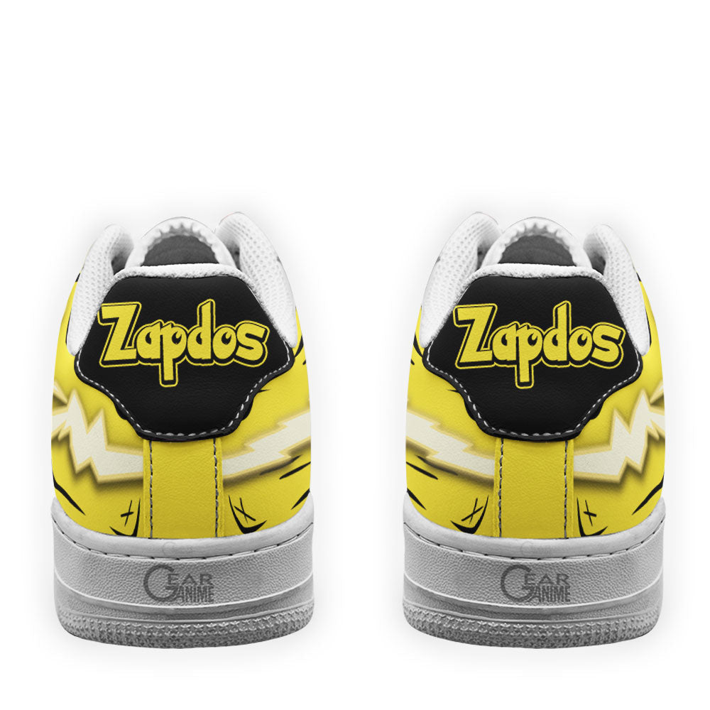 Baskets Anime Zapdos en Cuir Chaussures Basses Unisexes Anime Manga