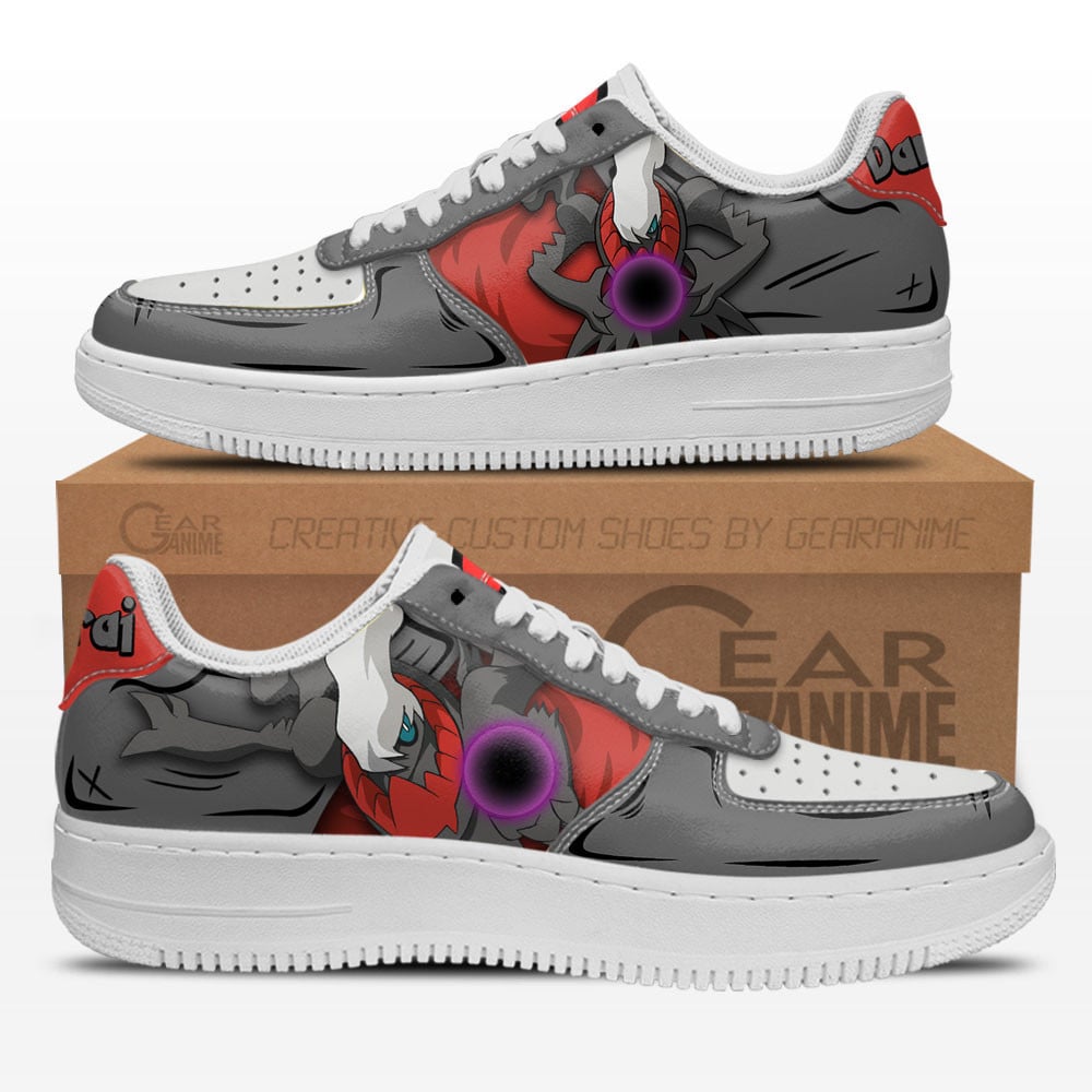 Baskets Anime Darkrai en Cuir Chaussures Basses Unisexes Anime Manga