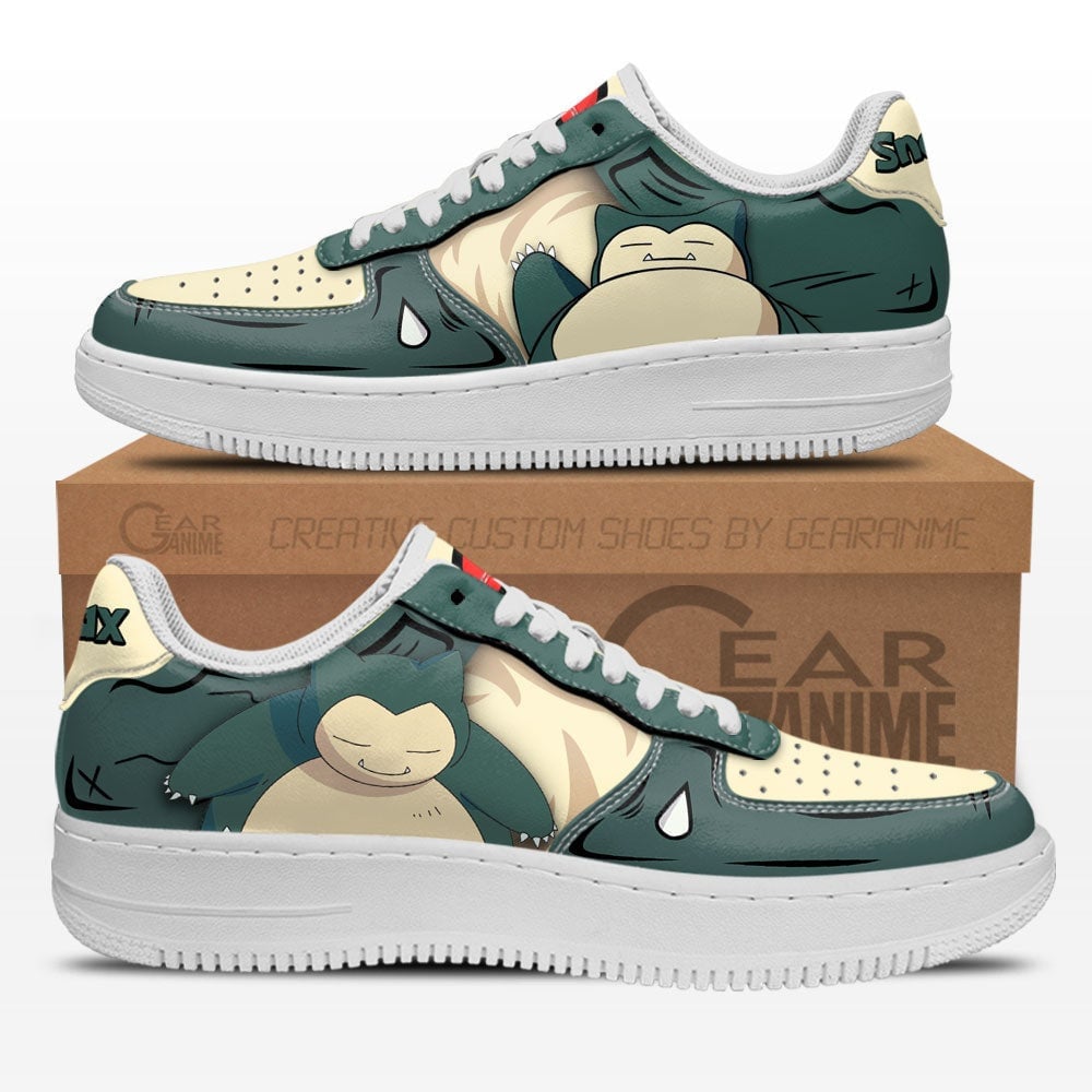 Baskets Anime Sleeping Snorlax en Cuir Chaussures Basses Unisexes Anime Manga