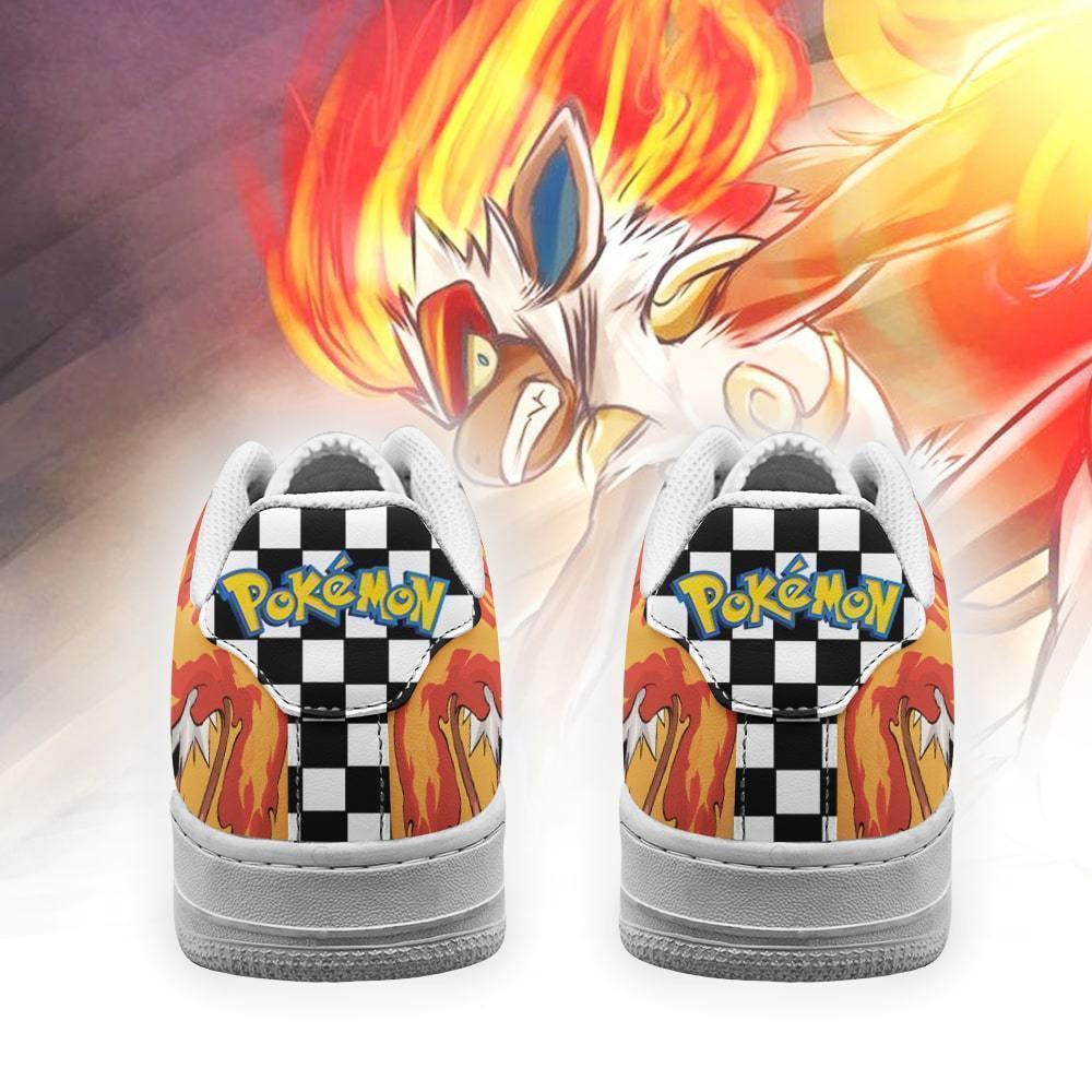 Baskets Anime Poke Infernape en Cuir Chaussures Basses Unisexes Anime Manga
