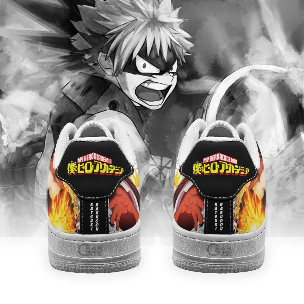 Baskets Anime Katsuki Bakugou en Cuir Chaussures Basses Unisexes Anime Manga