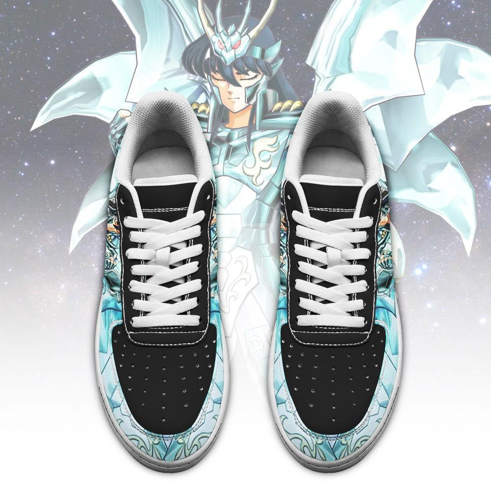 Baskets Anime Dragon Shiryu en Cuir Chaussures Basses Unisexes Anime Manga