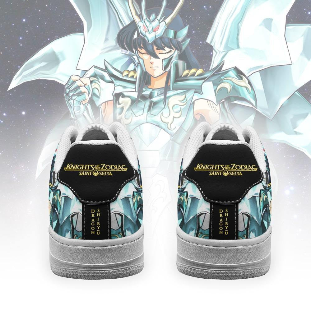 Baskets Anime Dragon Shiryu en Cuir Chaussures Basses Unisexes Anime Manga