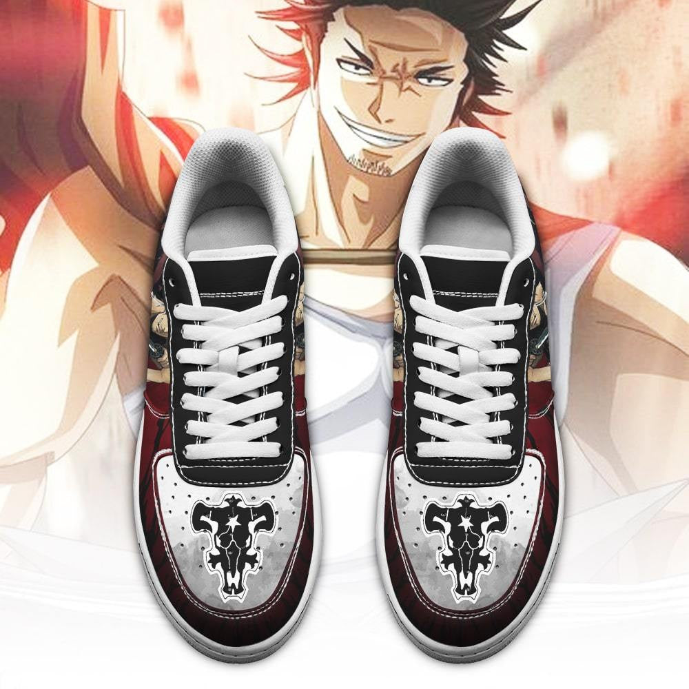 Baskets Anime Yami Sukehiro en Cuir Chaussures Basses Unisexes Anime Manga
