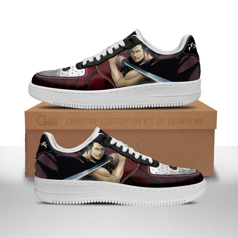 Baskets Anime Yami Sukehiro en Cuir Chaussures Basses Unisexes Anime Manga