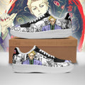 Baskets Anime Yoshikage Kira en Cuir Chaussures Basses Unisexes Anime Manga