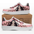 Baskets Anime Nezuko Custom Low-Top Leather Sneakers Demon Form Custom en Cuir Chaussures Basses Unisexes Demon Slayer