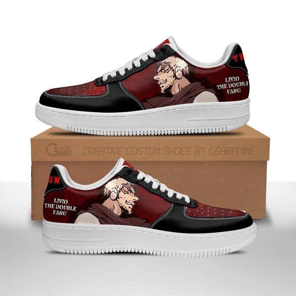 Baskets Anime Livio The Double en Cuir Chaussures Basses Unisexes Anime Manga