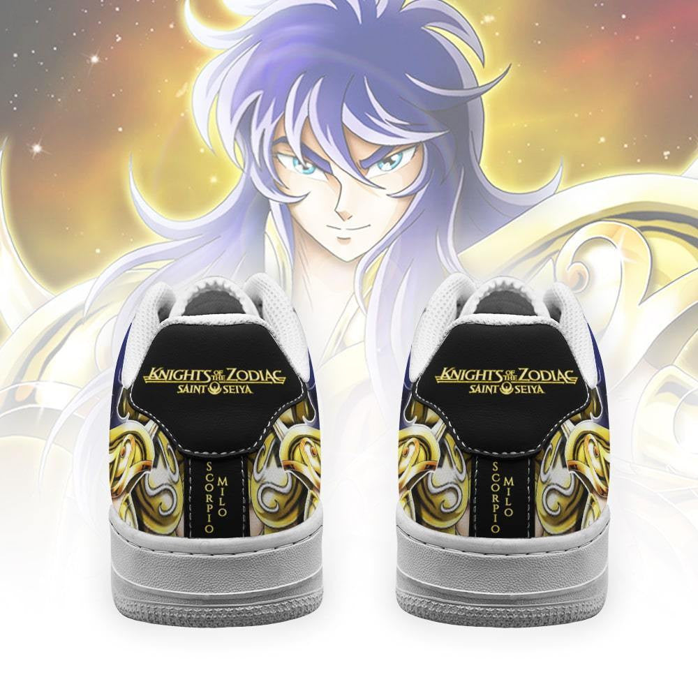 Baskets Anime Scorpio Milo en Cuir Chaussures Basses Unisexes Anime Manga