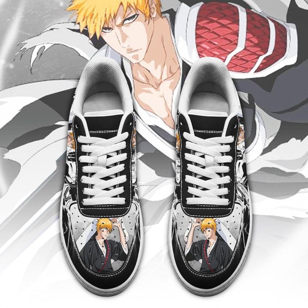 Baskets Anime Ichigo Bleach en Cuir Chaussures Basses Unisexes Anime Manga