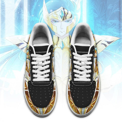 Baskets Anime Aquarius Camus en Cuir Chaussures Basses Unisexes Anime Manga