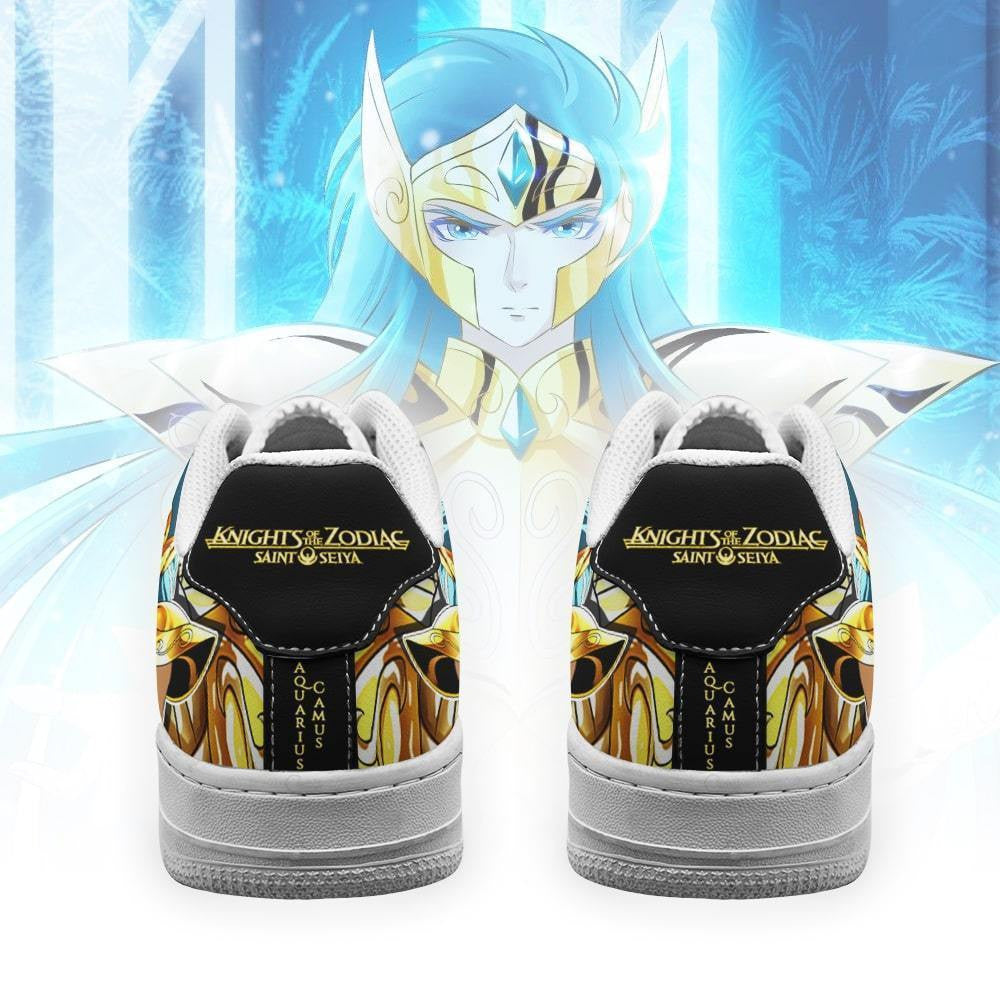 Baskets Anime Aquarius Camus en Cuir Chaussures Basses Unisexes Anime Manga