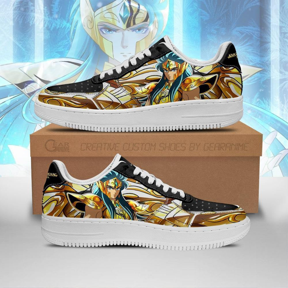 Baskets Anime Aquarius Camus en Cuir Chaussures Basses Unisexes Anime Manga