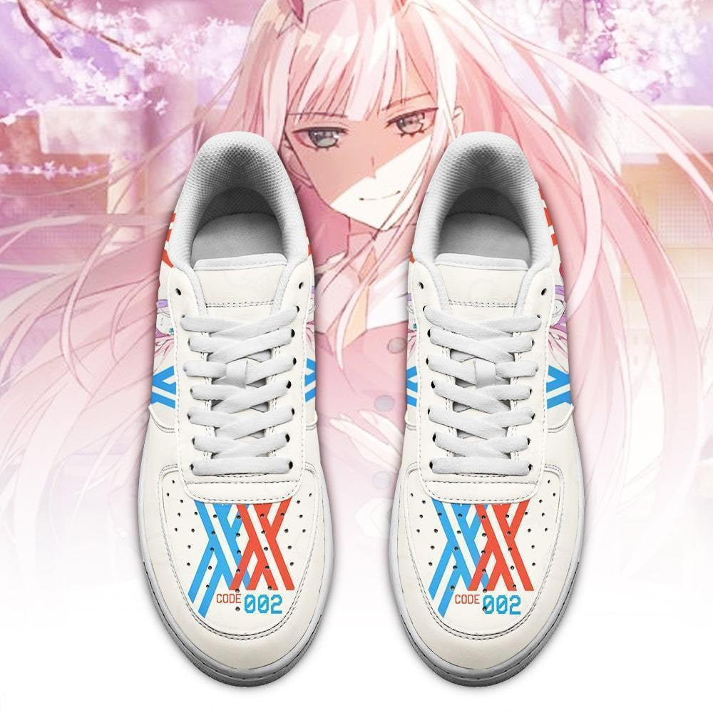 Baskets Anime Code 002 Zero Two en Cuir Chaussures Basses Unisexes Anime Manga