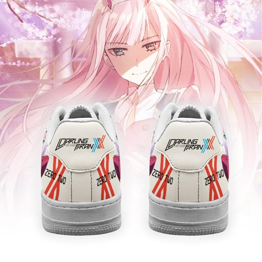 Baskets Anime Code 002 Zero Two en Cuir Chaussures Basses Unisexes Anime Manga