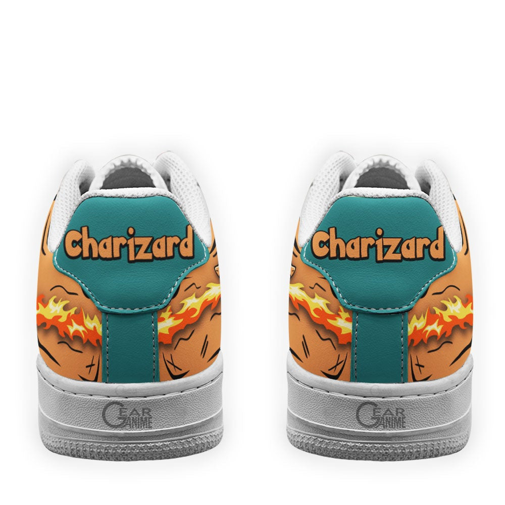 Baskets Anime Charizard Fire Blast en Cuir Chaussures Basses Unisexes Anime Manga