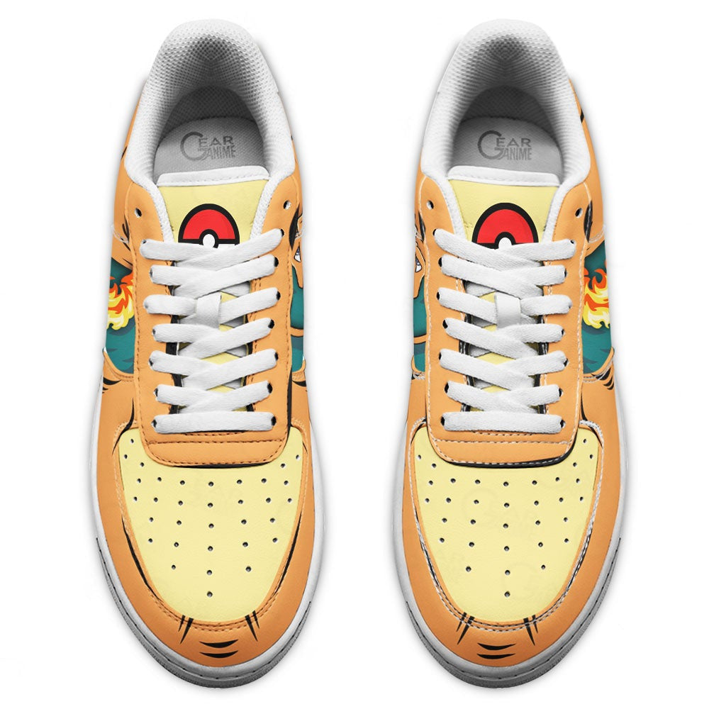 Baskets Anime Charizard Fire Blast en Cuir Chaussures Basses Unisexes Anime Manga
