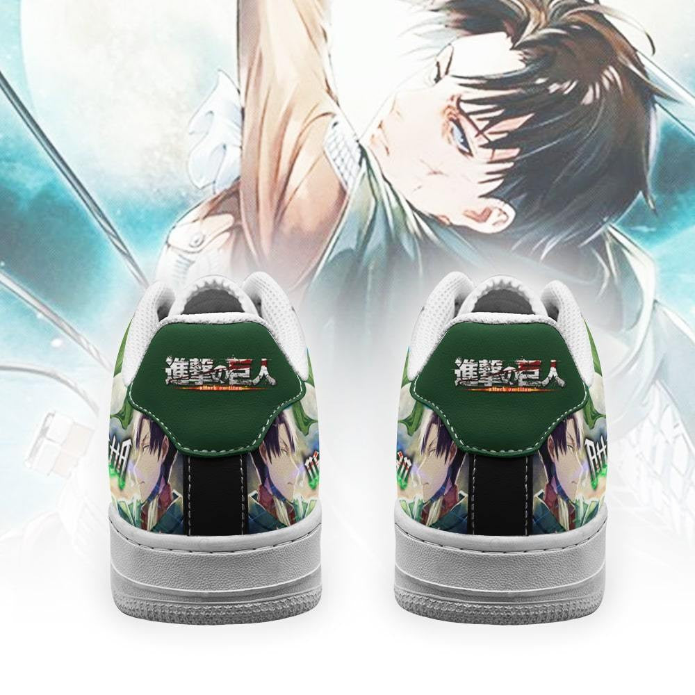 Baskets Anime Levi Ackerman Shingeki en Cuir Chaussures Basses Unisexes Anime Manga