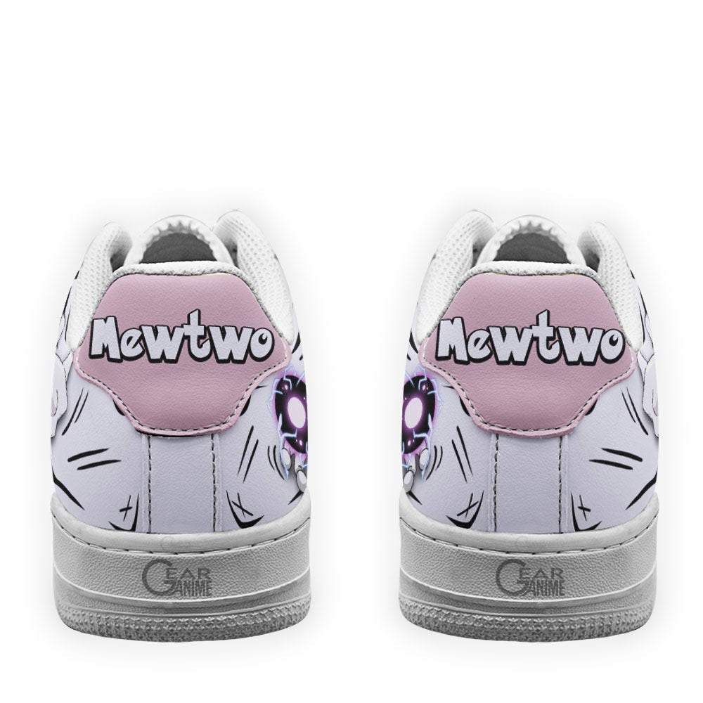 Baskets Anime Mewtwo en Cuir Chaussures Basses Unisexes Anime Manga