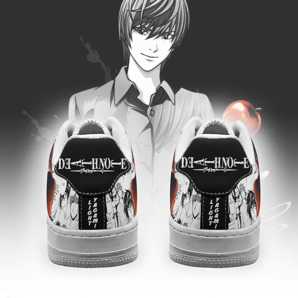 Baskets Anime Kira Light Yagami en Cuir Chaussures Basses Unisexes Anime Manga
