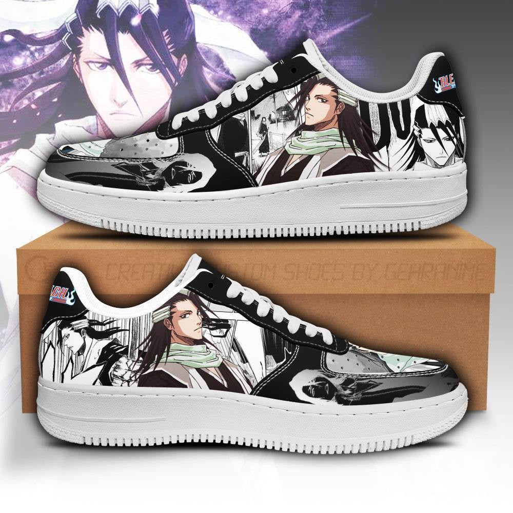 Baskets Anime Byakuya en Cuir Chaussures Basses Unisexes Anime Manga
