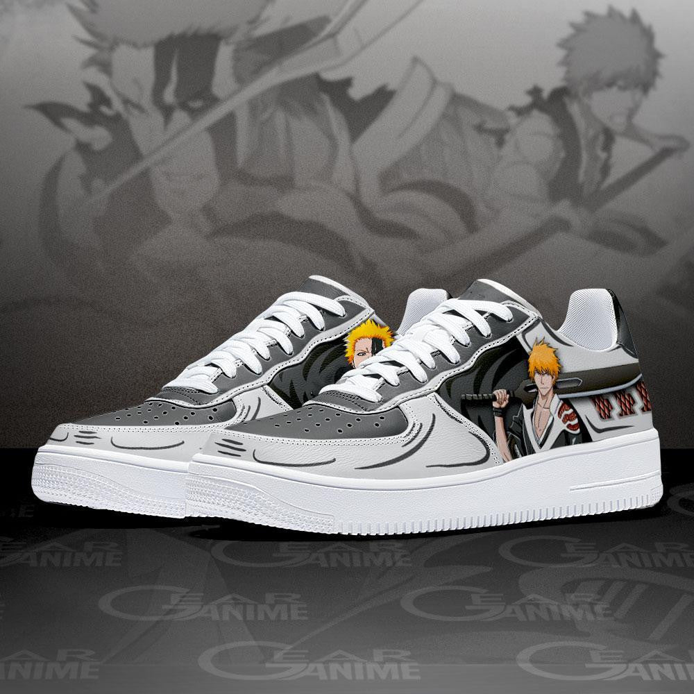 Baskets Anime Ichigo True Shikai And Bankai en Cuir Chaussures Basses Unisexes Anime Manga