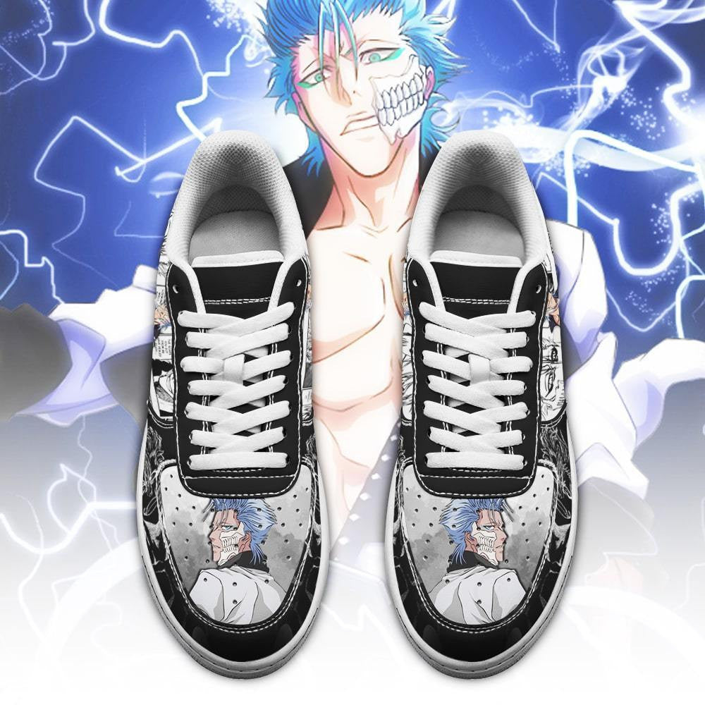 Baskets Anime Grimmjow en Cuir Chaussures Basses Unisexes Anime Manga