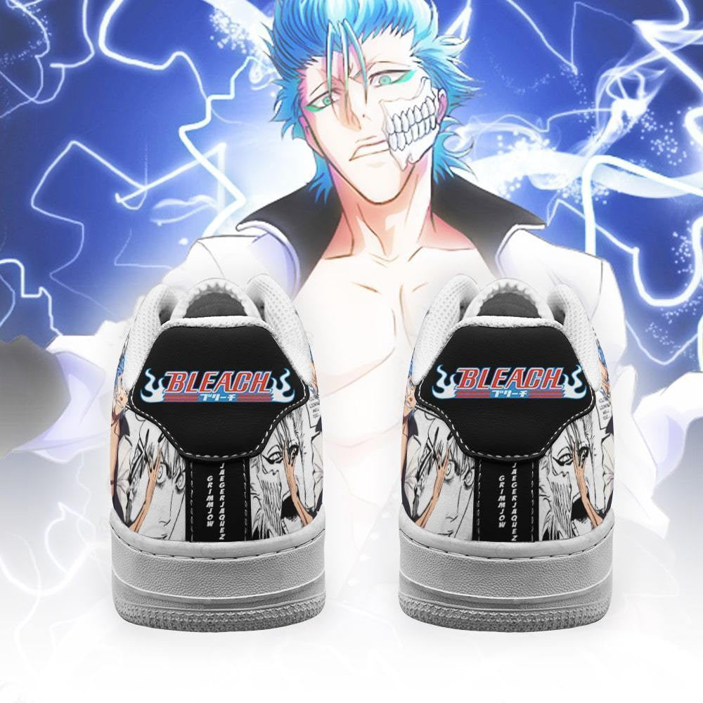 Baskets Anime Grimmjow en Cuir Chaussures Basses Unisexes Anime Manga
