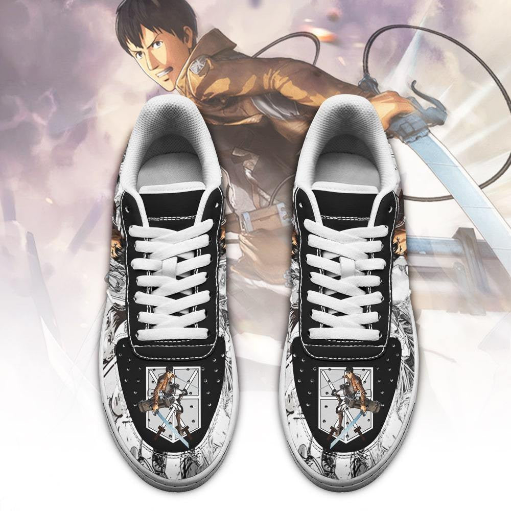 Baskets Anime AOT Bertholdt en Cuir Chaussures Basses Unisexes Anime Manga