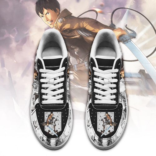 Baskets Anime AOT Bertholdt en Cuir Chaussures Basses Unisexes Anime Manga