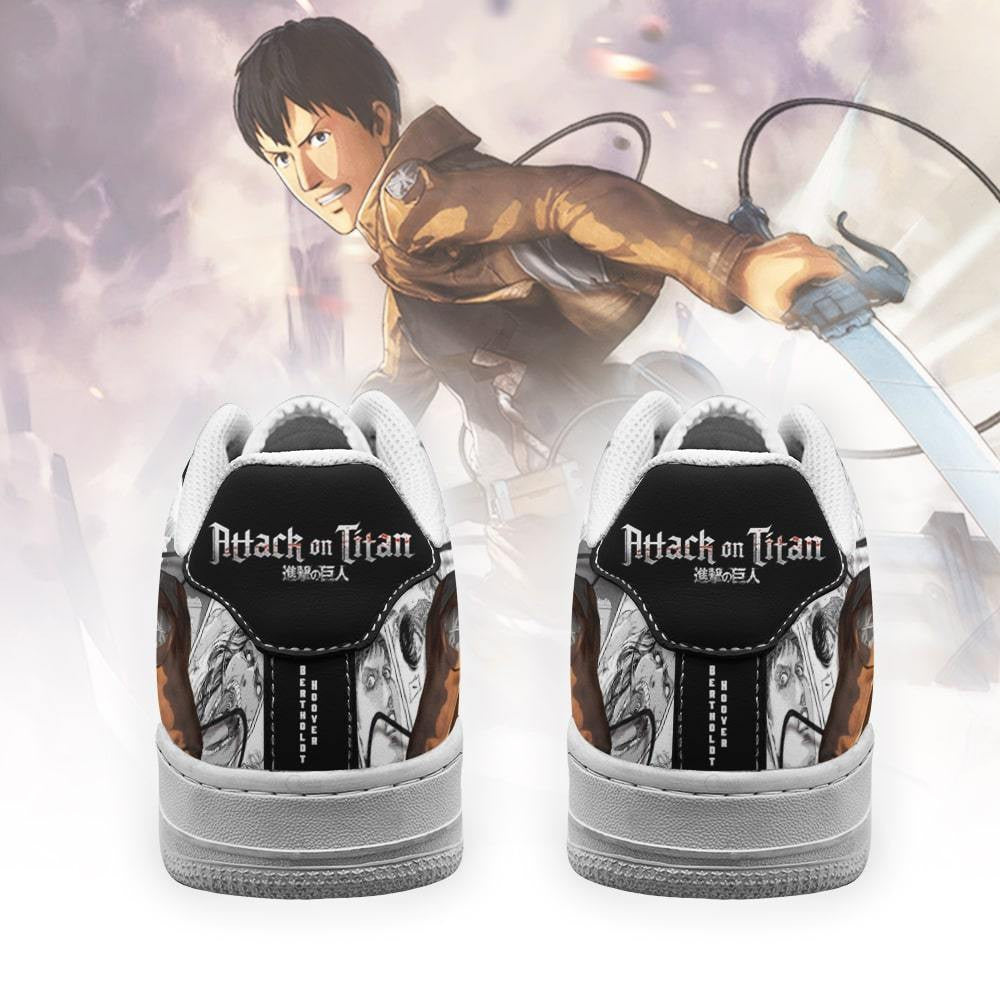 Baskets Anime AOT Bertholdt en Cuir Chaussures Basses Unisexes Anime Manga