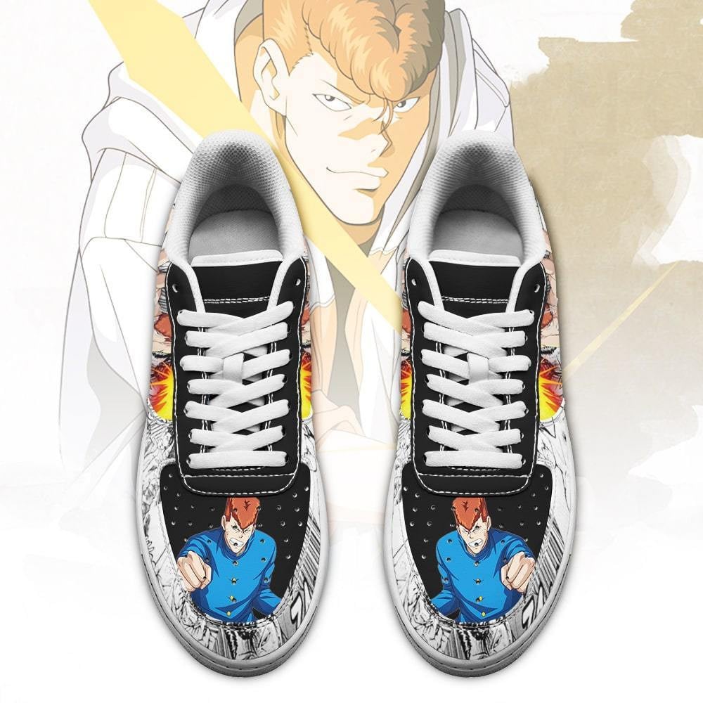 Baskets Anime Kazuma Kuwabara en Cuir Chaussures Basses Unisexes Anime Manga