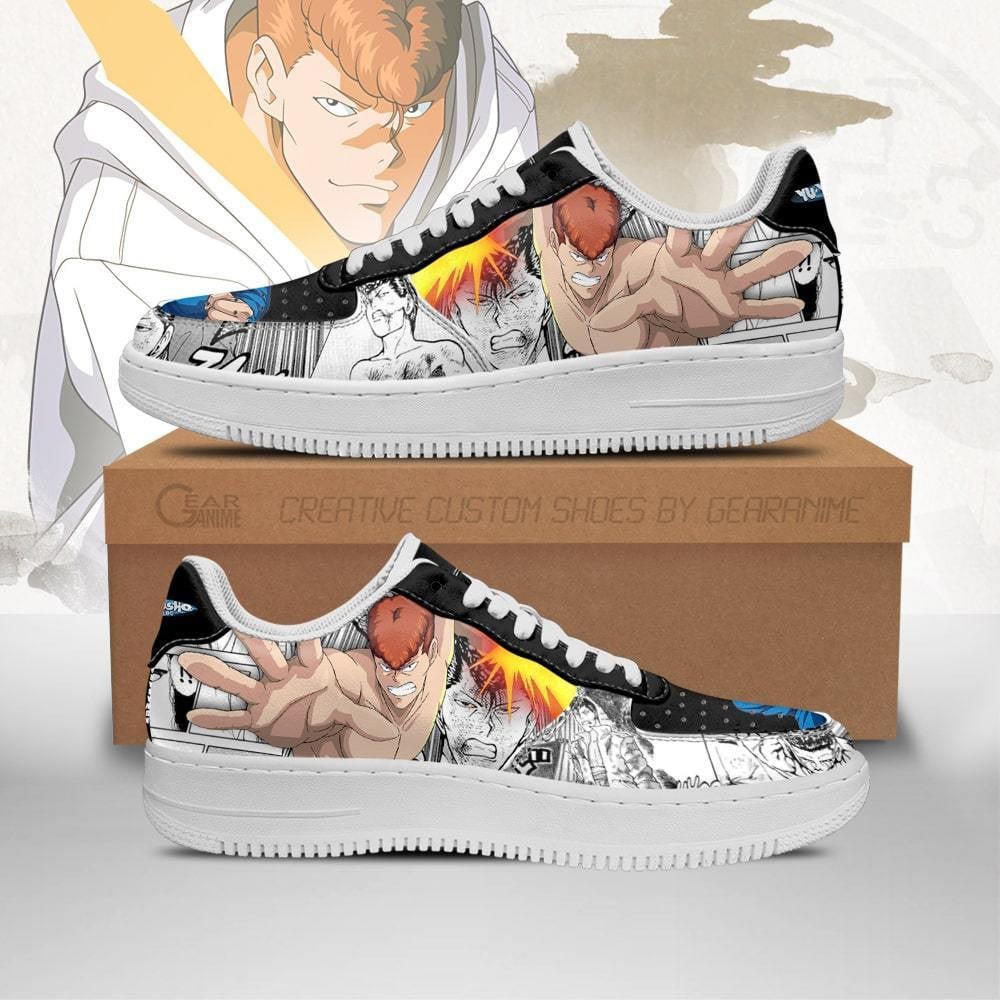 Baskets Anime Kazuma Kuwabara en Cuir Chaussures Basses Unisexes Anime Manga