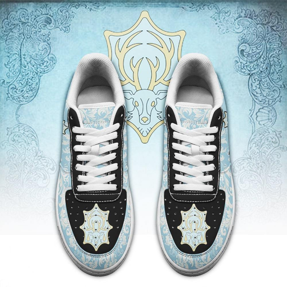 Baskets Anime Magic Knights Squad Azure Deer en Cuir Chaussures Basses Unisexes Anime Manga
