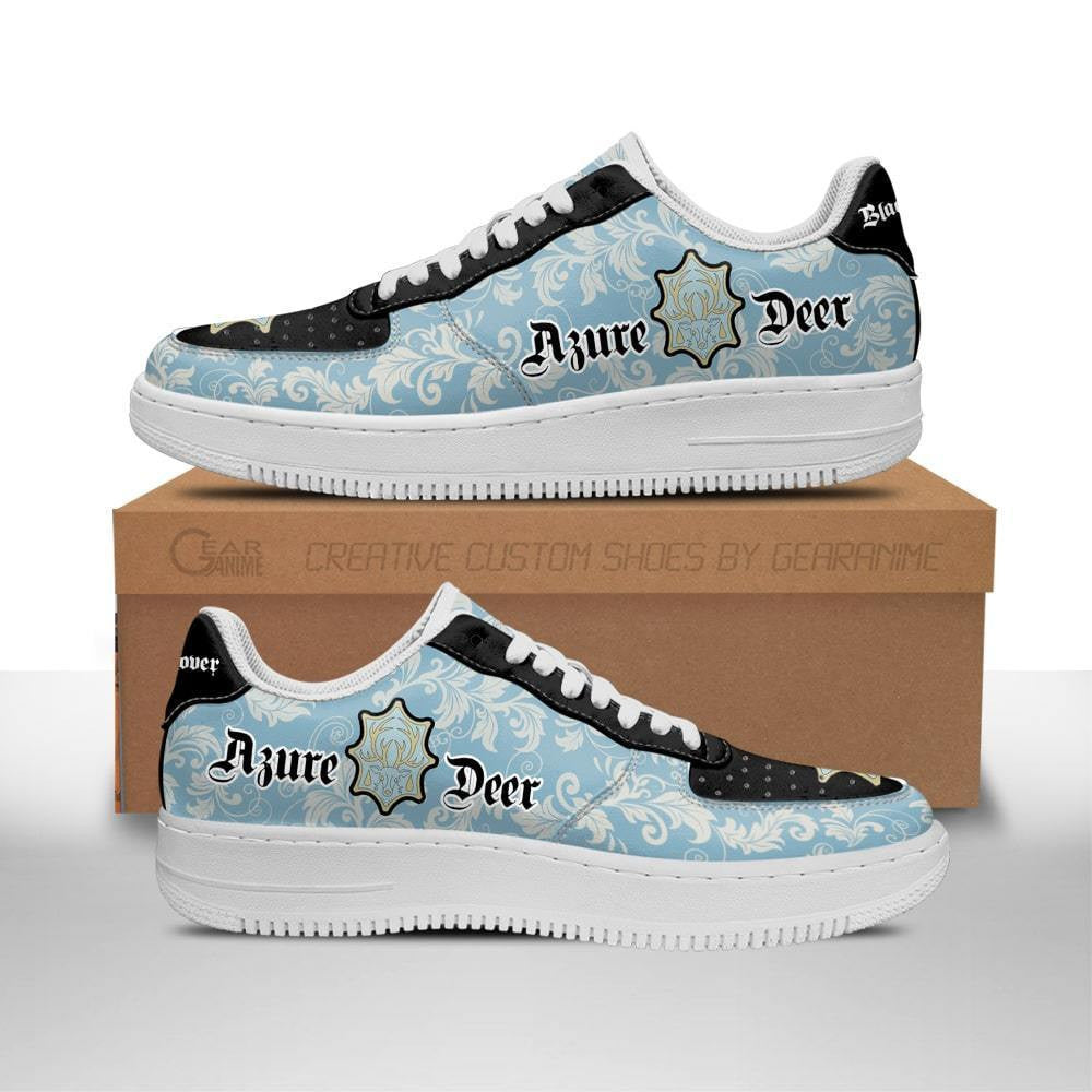 Baskets Anime Magic Knights Squad Azure Deer en Cuir Chaussures Basses Unisexes Anime Manga
