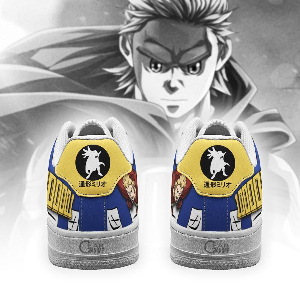 Baskets Anime Mirio Togata en Cuir Chaussures Basses Unisexes Anime Manga