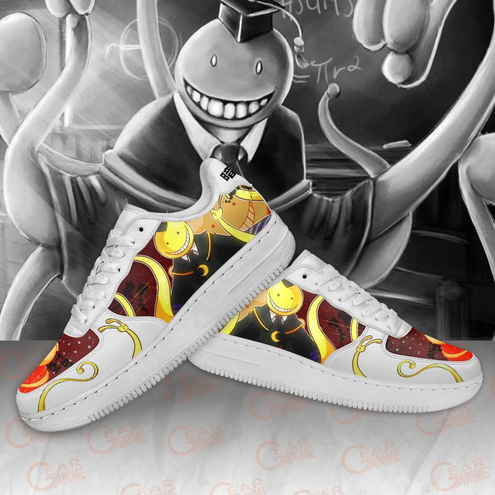 Baskets Anime Koro Sensei en Cuir Chaussures Basses Unisexes Anime Manga