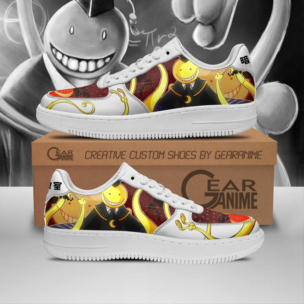 Baskets Anime Koro Sensei en Cuir Chaussures Basses Unisexes Anime Manga