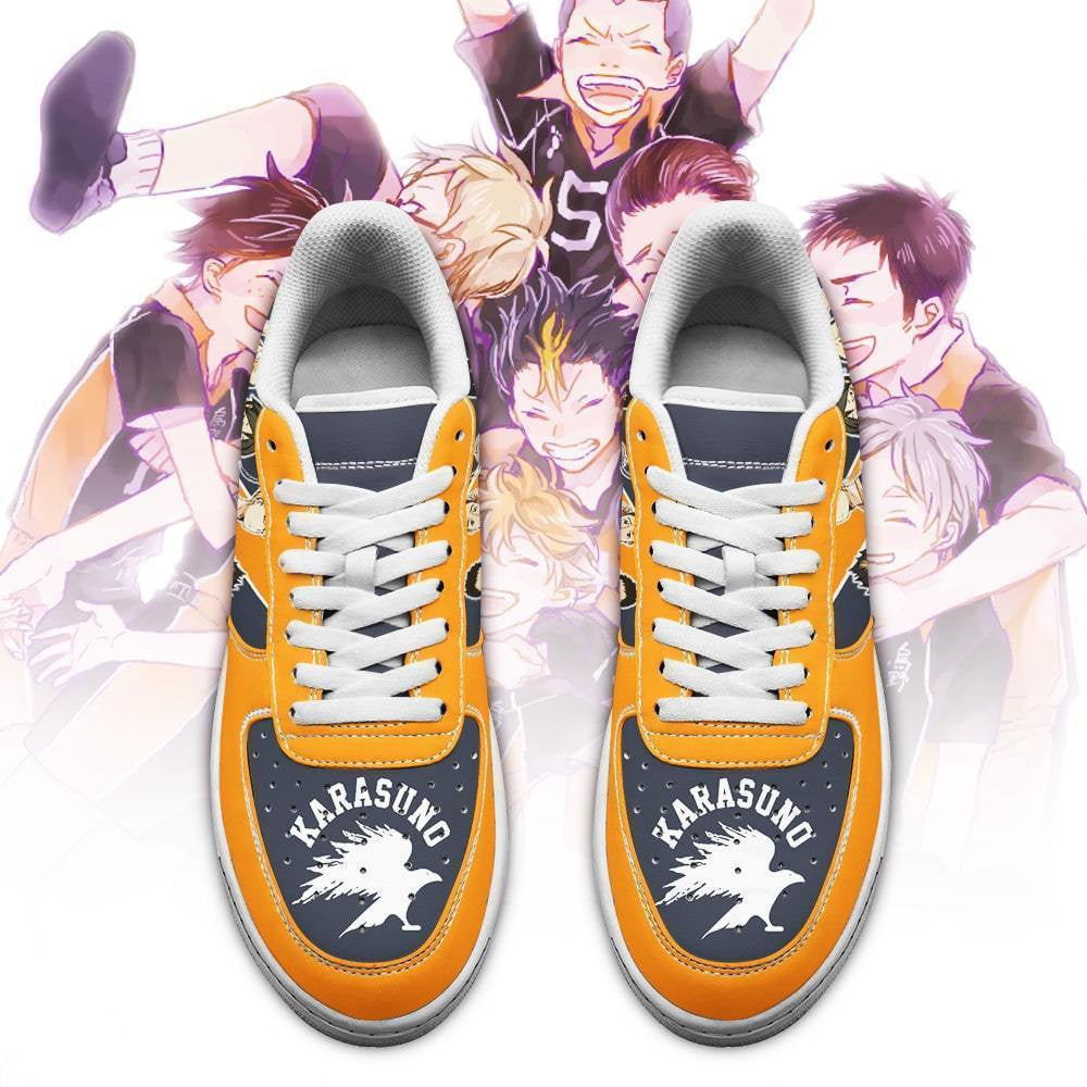 Baskets Anime Karasuno en Cuir Chaussures Basses Unisexes Anime Manga