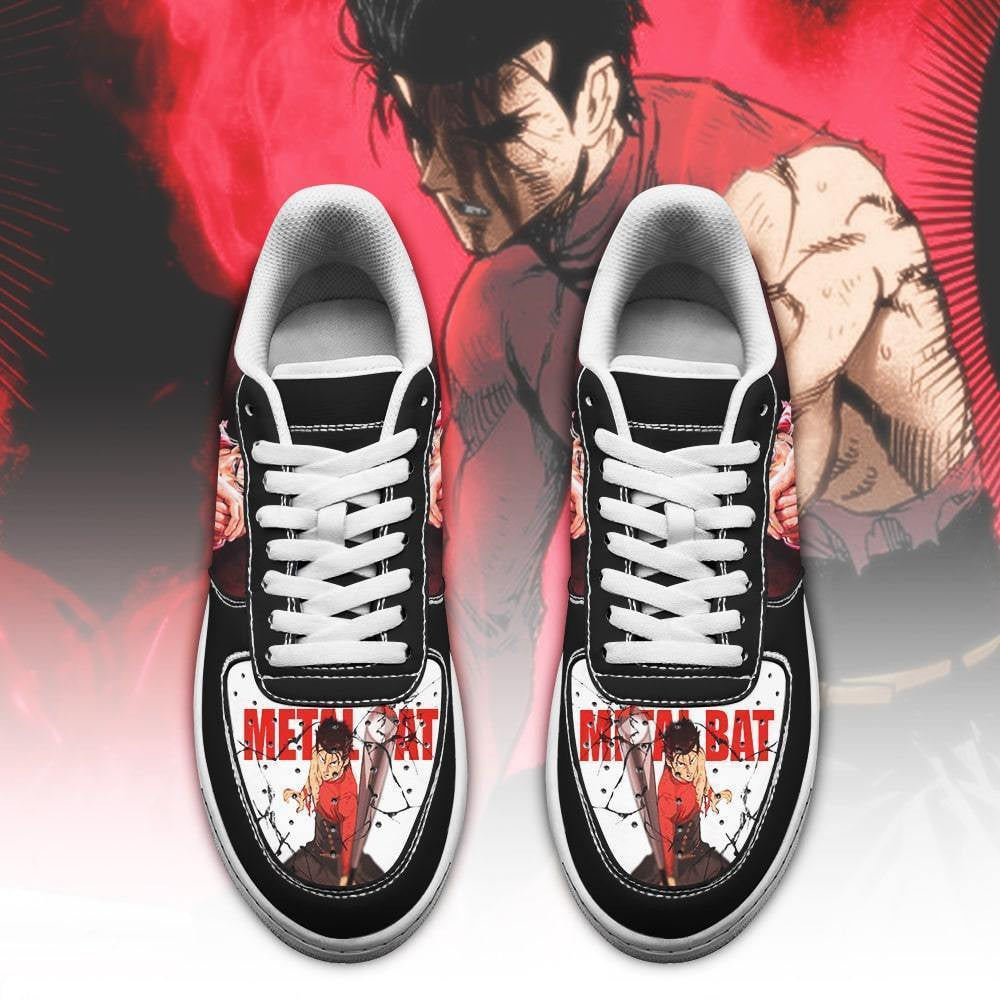 Baskets Anime Metal Bat en Cuir Chaussures Basses Unisexes Anime Manga