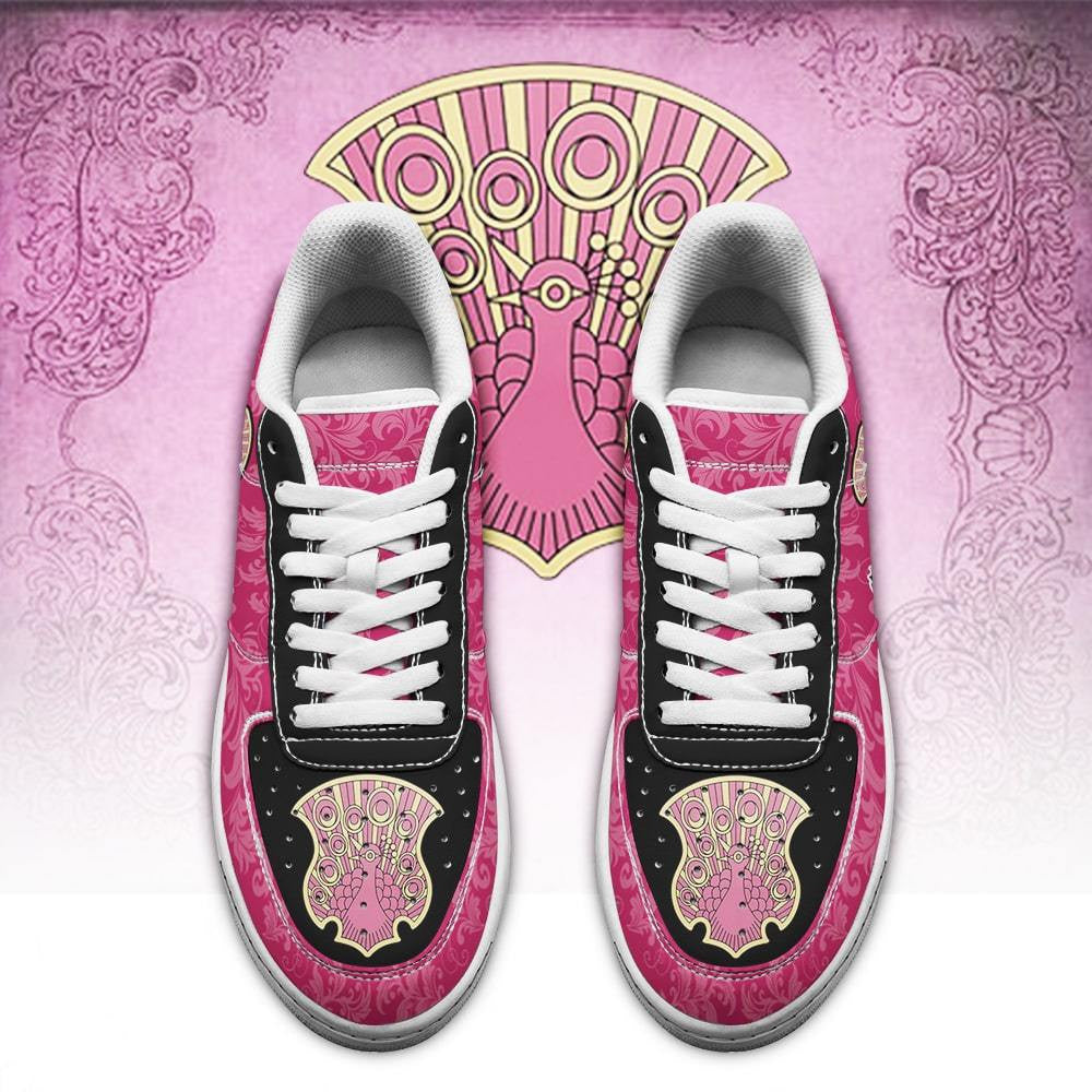 Baskets Anime Magic Knights Squad Coral Peacock en Cuir Chaussures Basses Unisexes Anime Manga