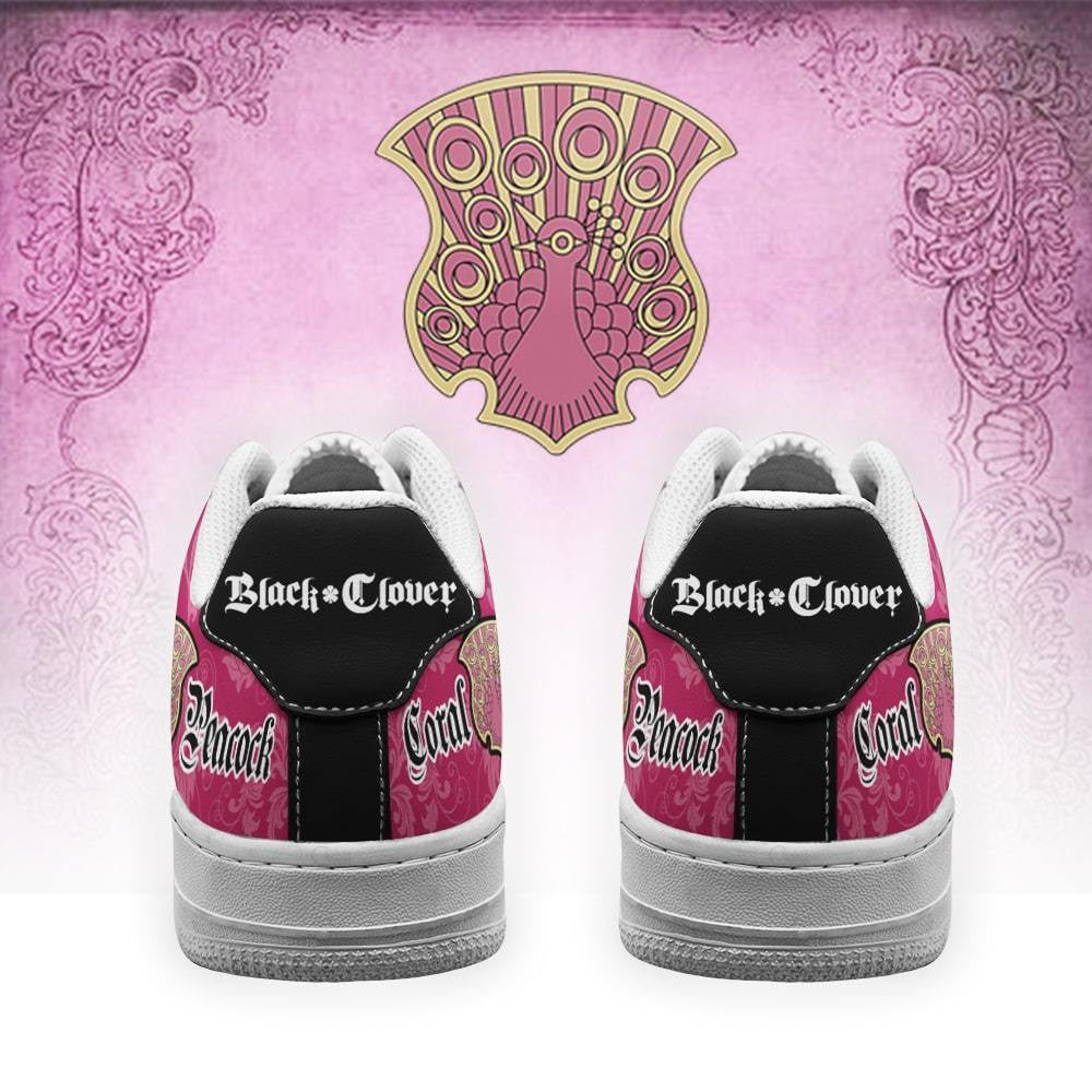 Baskets Anime Magic Knights Squad Coral Peacock en Cuir Chaussures Basses Unisexes Anime Manga