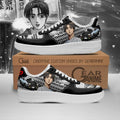 Baskets Anime Takumi Fujiwara Initial en Cuir Chaussures Basses Unisexes Anime Manga