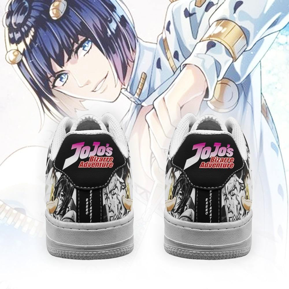 Baskets Anime Bruno Bucciarati en Cuir Chaussures Basses Unisexes Anime Manga