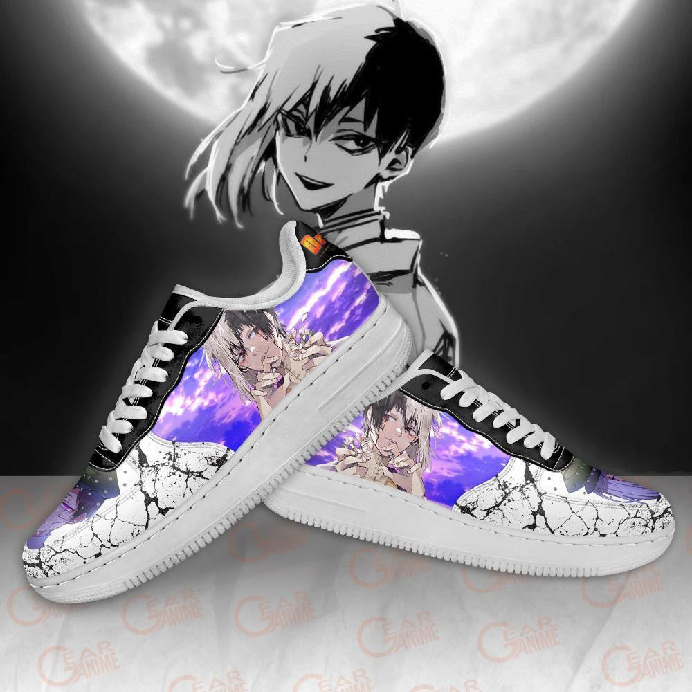Baskets Anime Dr. Stone Gen Asagiri en Cuir Chaussures Basses Unisexes Anime Manga