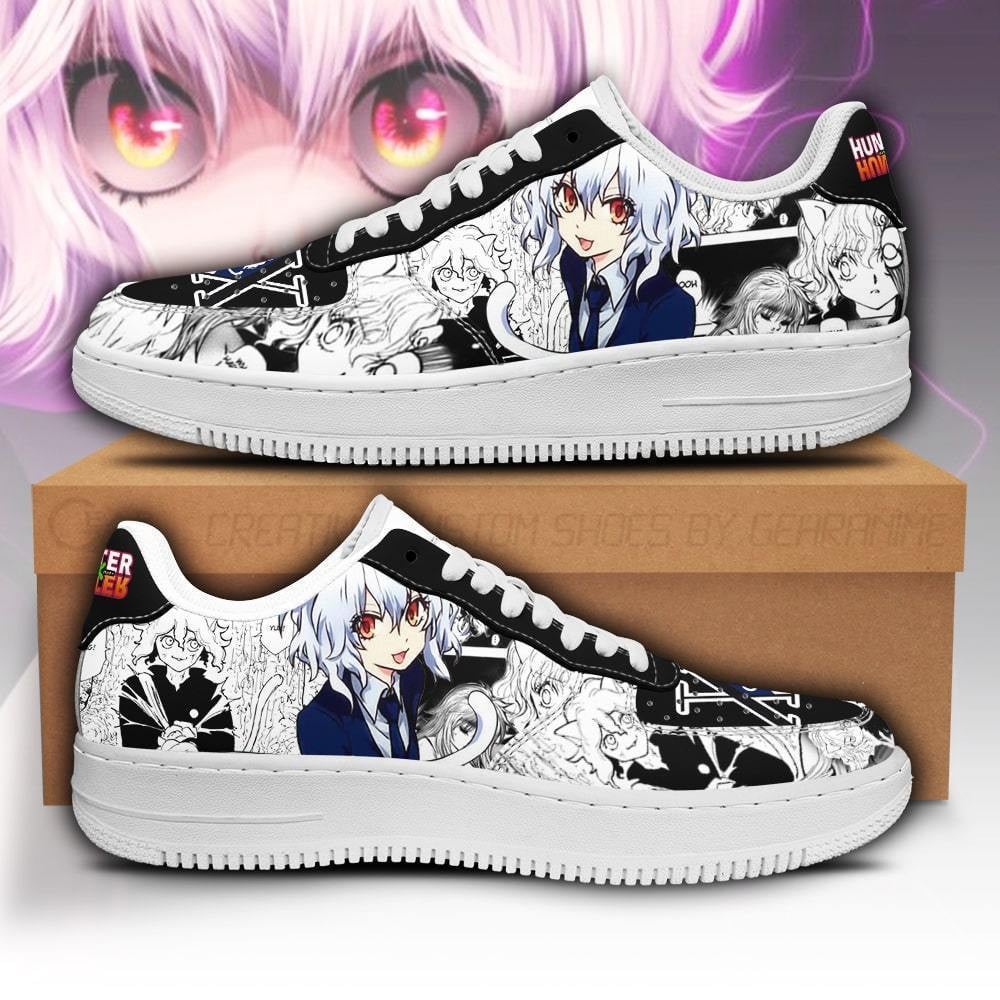 Baskets Anime Neferpitou en Cuir Chaussures Basses Unisexes Anime Manga
