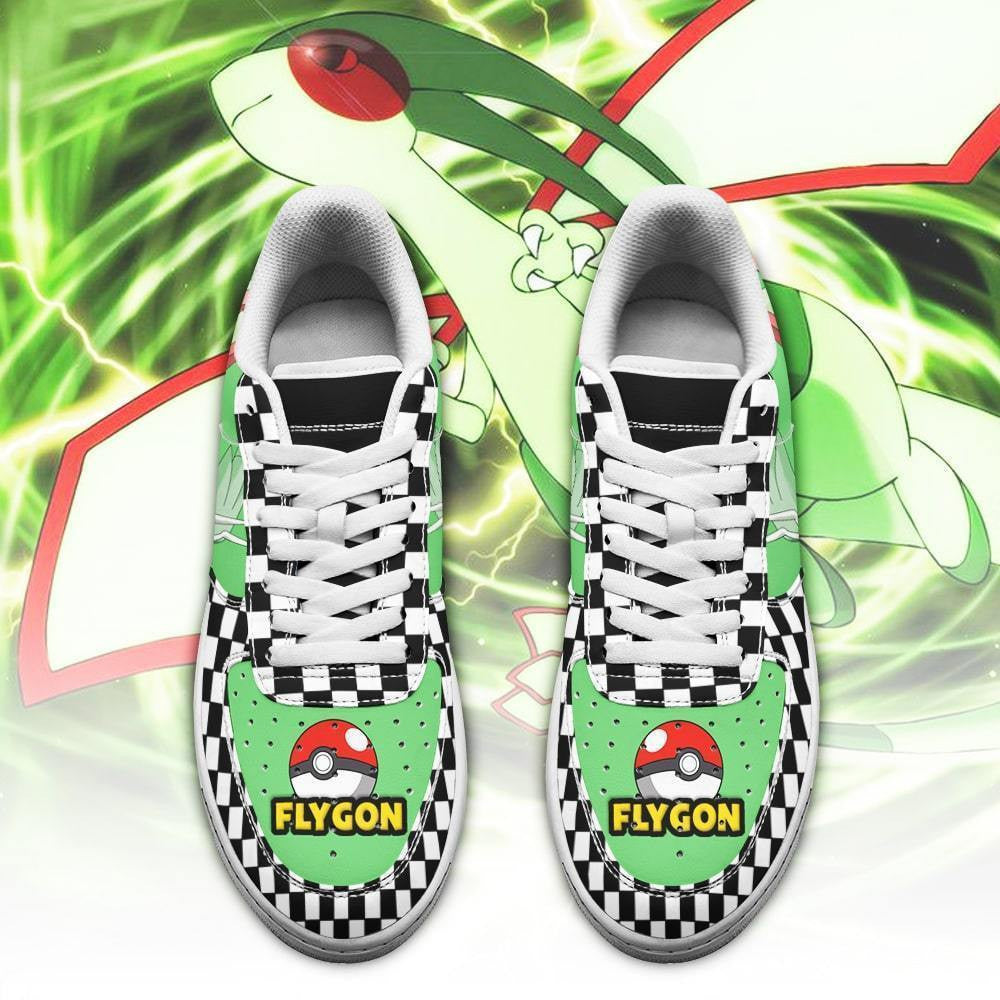 Baskets Anime Poke Flygon en Cuir Chaussures Basses Unisexes Anime Manga