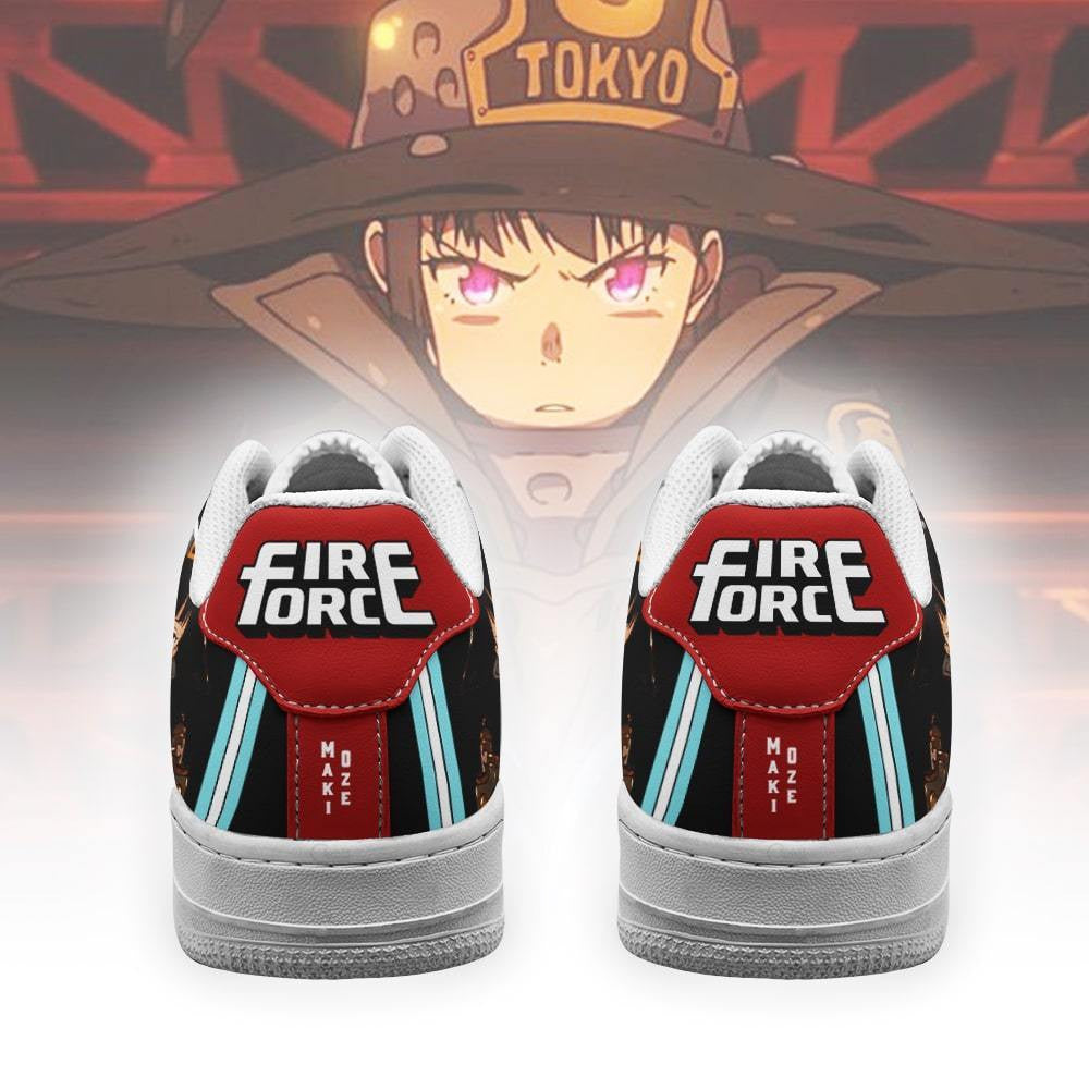 Baskets Anime Maki Oze en Cuir Chaussures Basses Unisexes Anime Manga